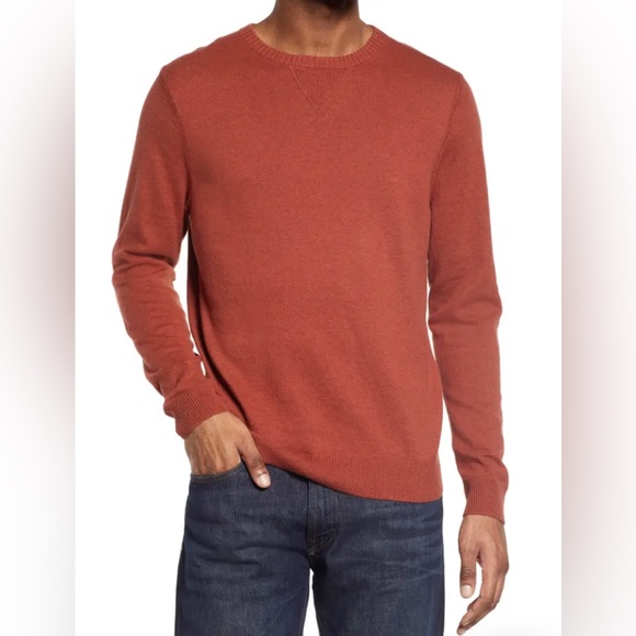 Treasure & Bond Other - Treasure & Bond Cotton & Cashmere Crew Sweater In Rust Cinnabar Size XL
